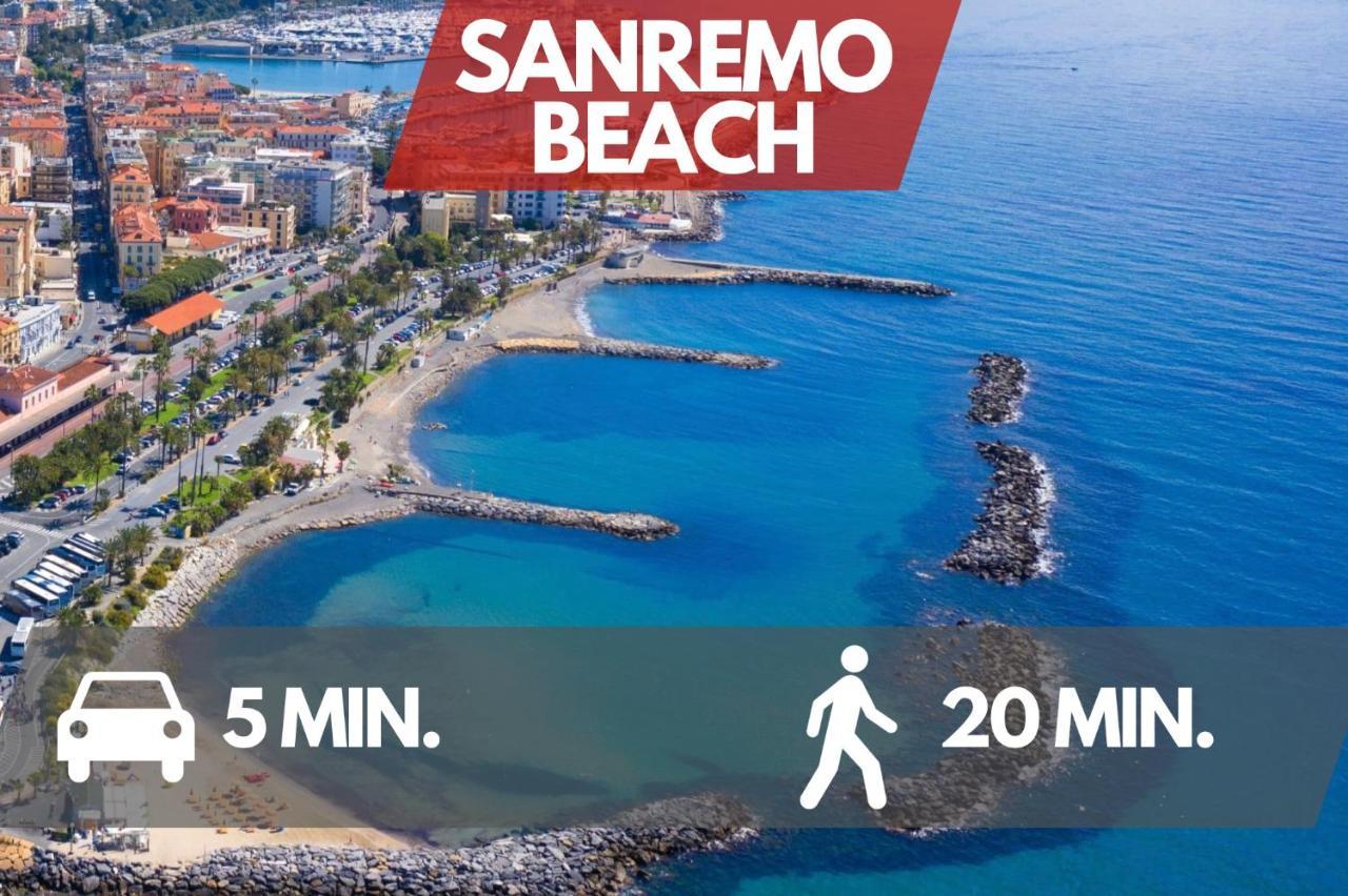 Free Parking-Sea View, With Pool & Garden Appartement San Remo Buitenkant foto